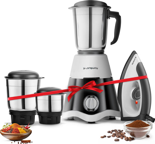 Buy Online Mixer Grinder Dry Iron Combo Pack Longway India