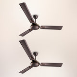 Longway Kiger P2 Energy Efficient Anti-Dust Ceiling Fan Without Remote (Pack of 2)